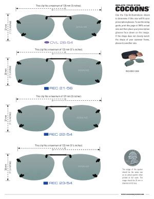 solar shield clipons size chart